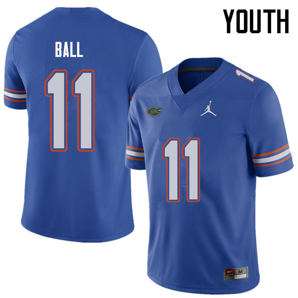 Jordan Brand Youth #11 Neiron Ball Florida Gators College Football Jerseys Sale-Royal - Click Image to Close